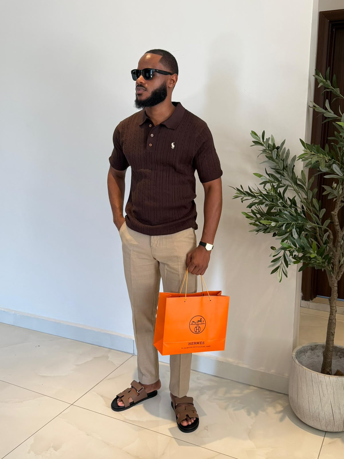 Men’s Knitted Short-Sleeve Shirt