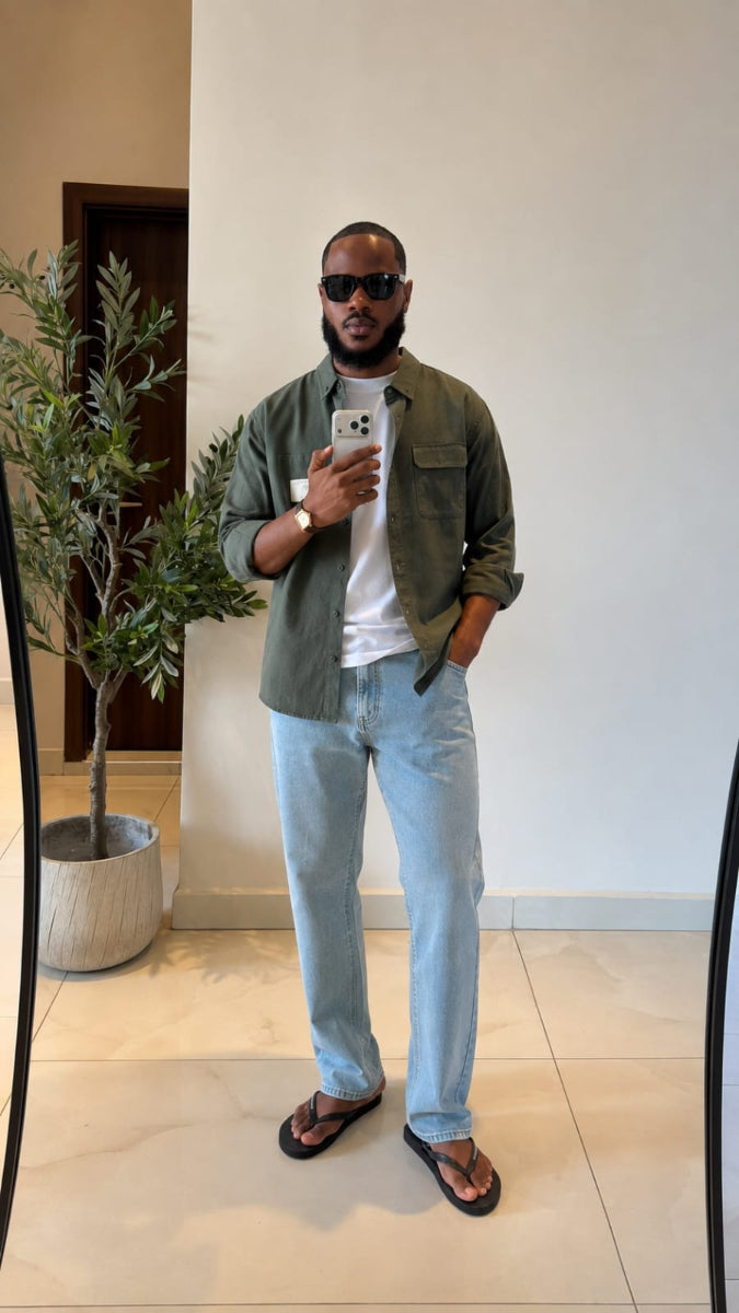 Men's Washed Jeans
