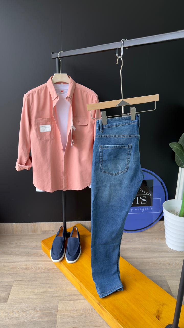 Men's Washed Jeans