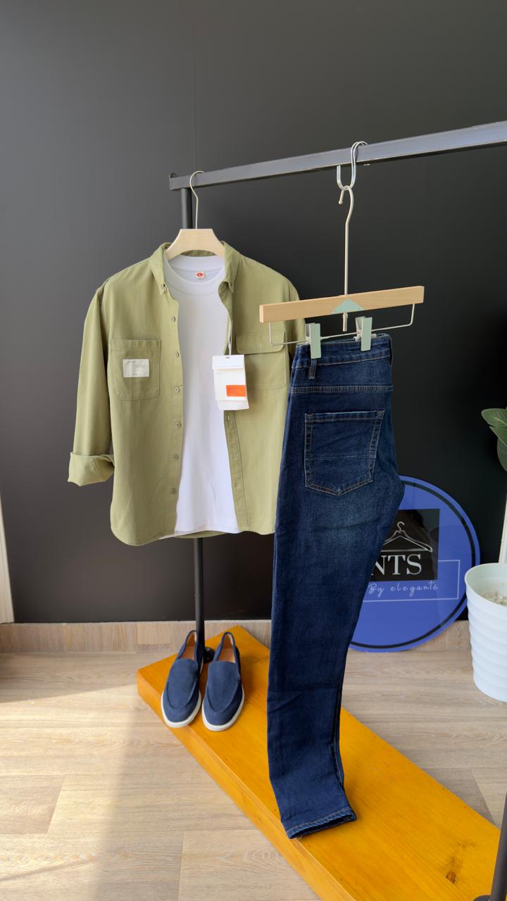Men's Washed Jeans