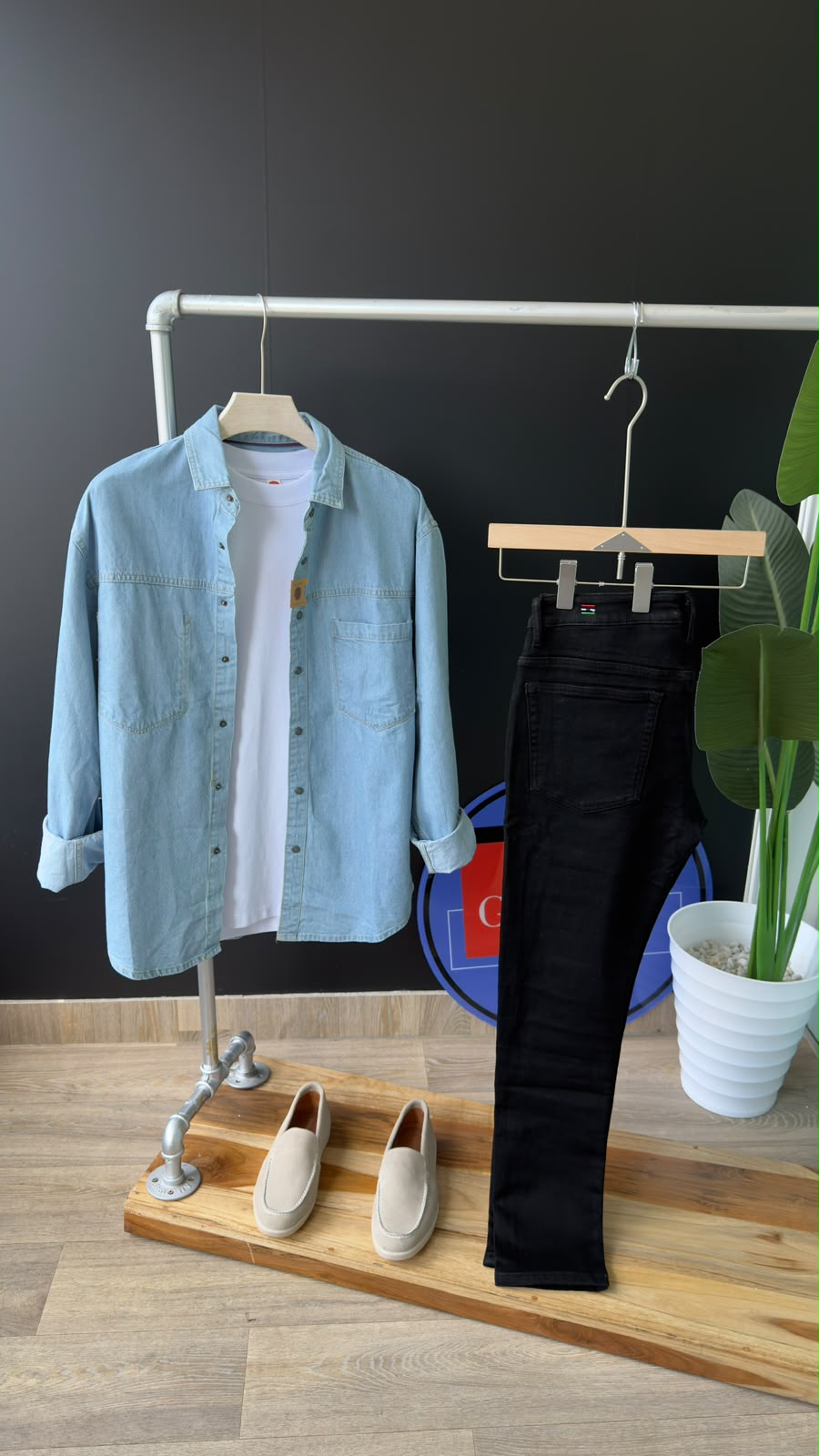 Men's Washed Jeans