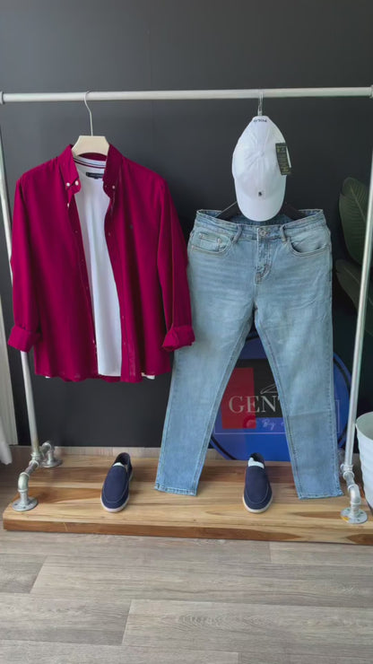 Men's Washed Jeans