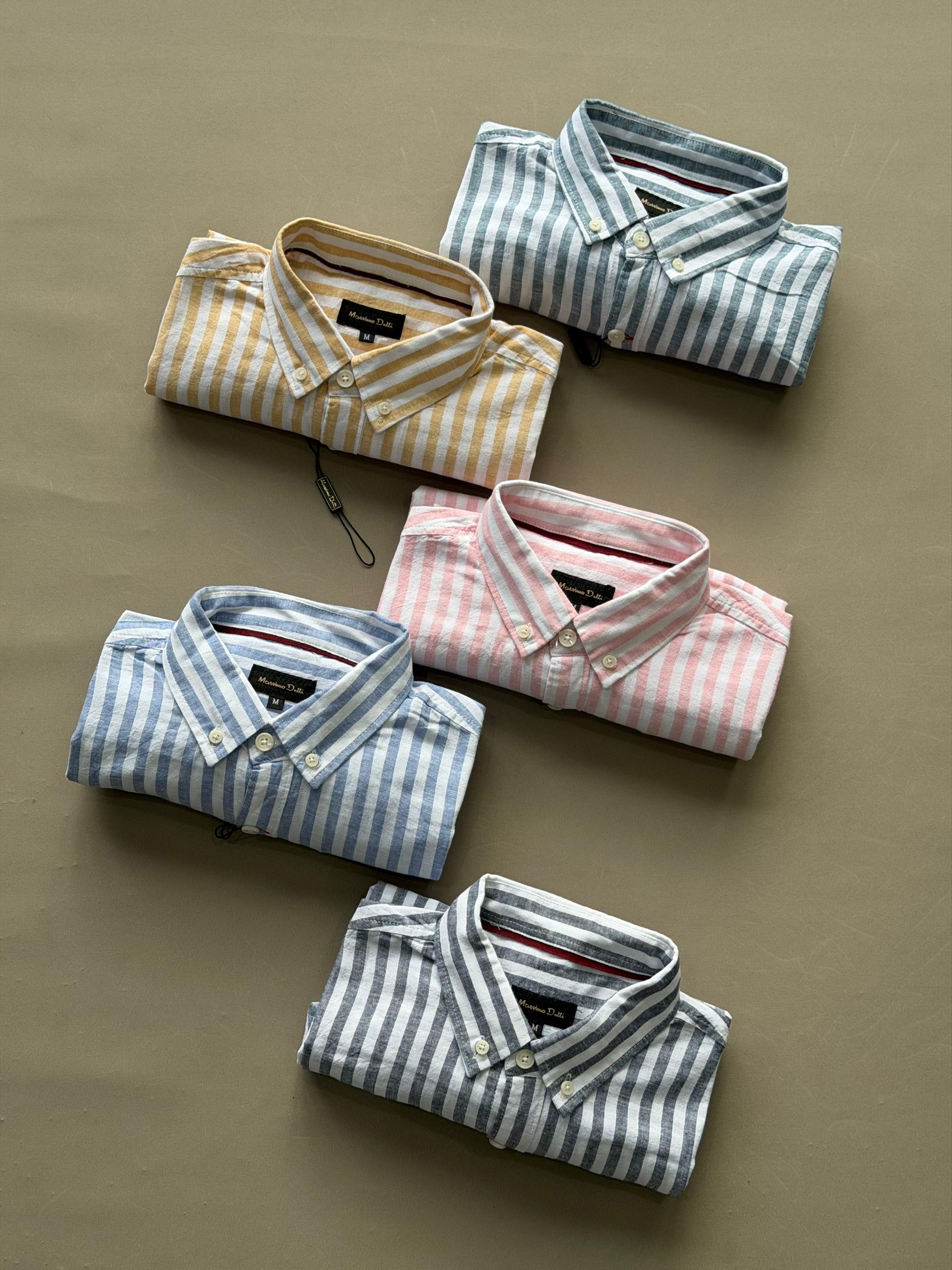Men’s Striped Linen Shirt