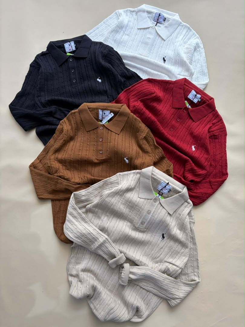 Men’s Long-Sleeve Knitted Shirt
