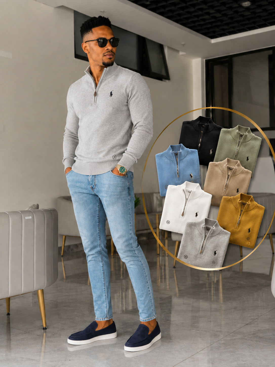 Men’s Quarter-Zip Cardigan