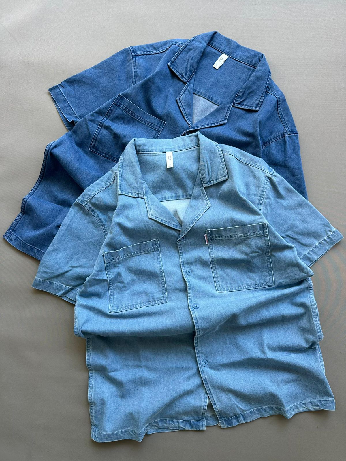 Denim short sleeve